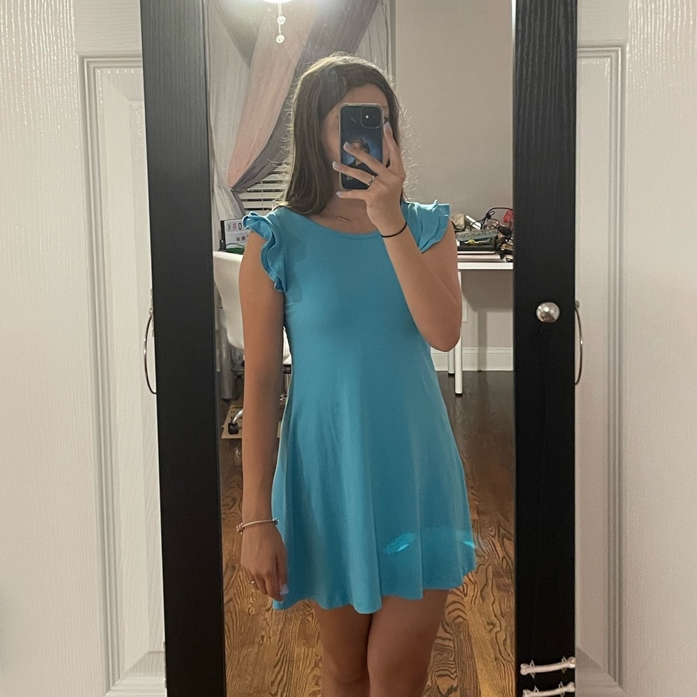 Blue dress